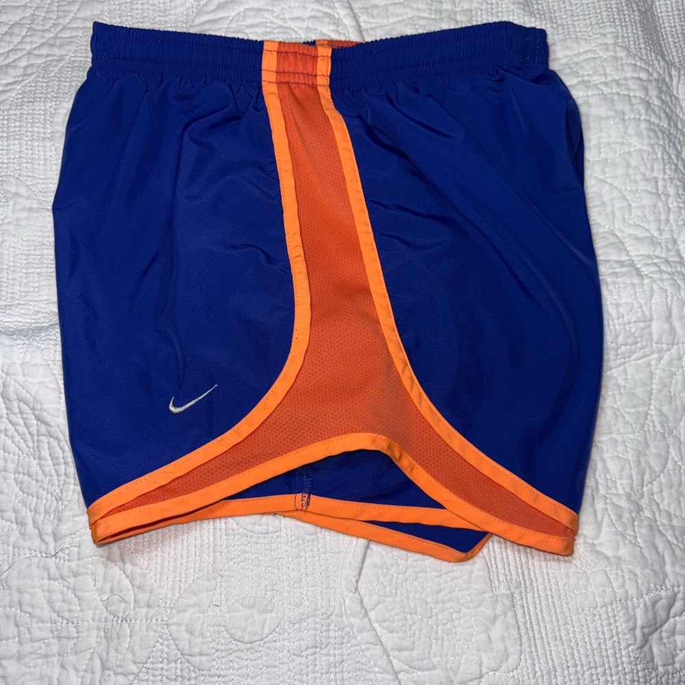 💜Nike Dri-FIT Blue and Orange Shorts - Picture 2 of 4